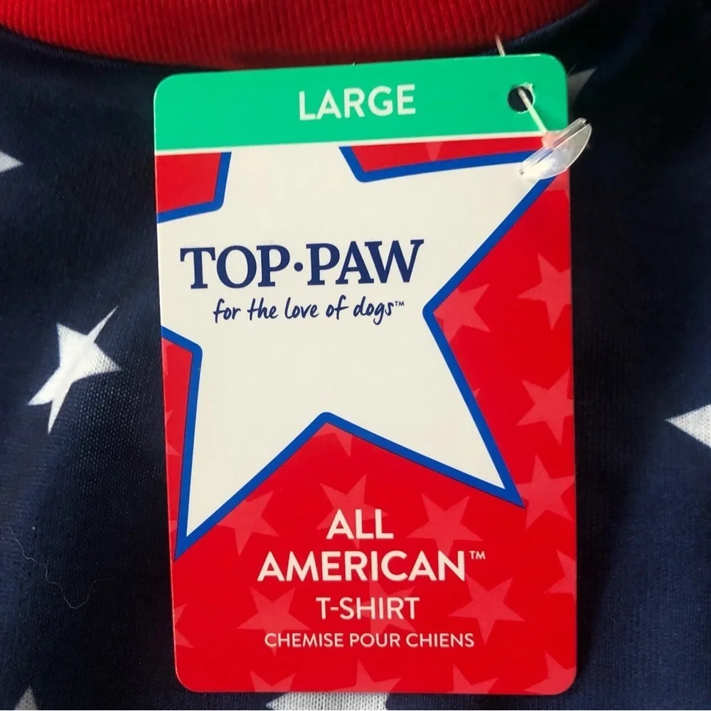 NWT American flag patriotic t-shirt tee L